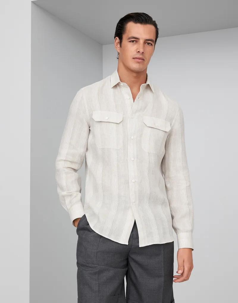 BRUNELLO CUCINELLI MEN'S SHIRT MM6510626_C021 NWT