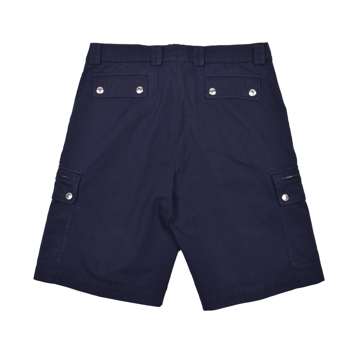 BRUNELLO CUCINELLI MEN'S NAVY COTTON CARGO SHORTS