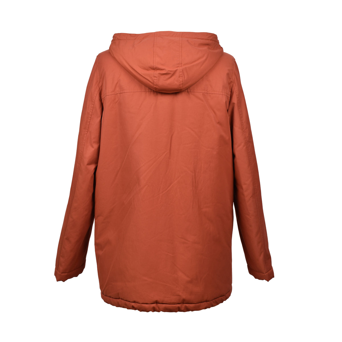 BRUNELLO CUCINELLI MEN'S RUST COTTON BLEND PUFFER JACKET