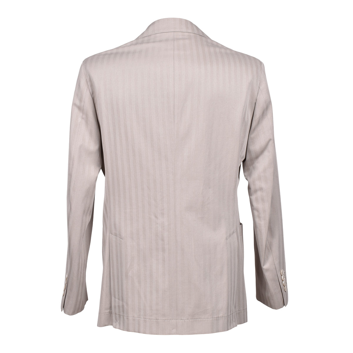 BRUNELLO CUCINELLI MEN'S LIGHT TAUPE DOUBLE BREASTED SUIT