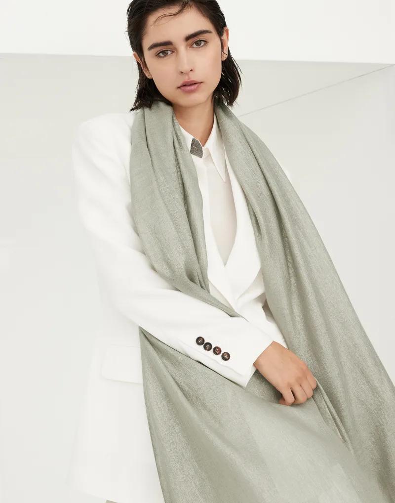 BRUNELLO CUCINELLI WOMEN'S SCARF MSCDAR097_C9591 NWT