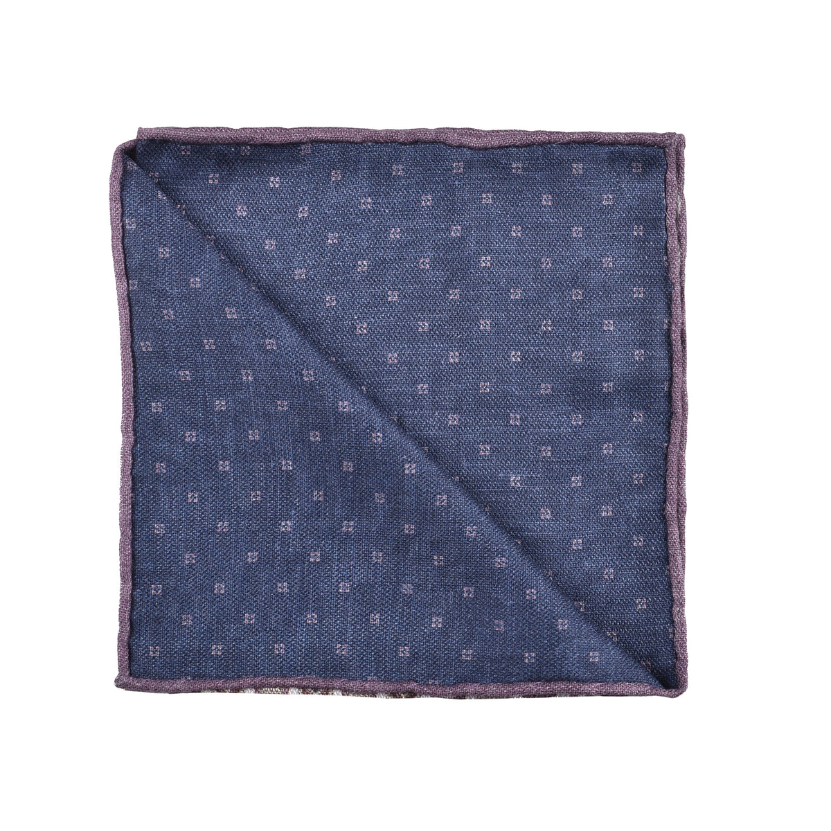 BRUNELLO CUCINELLI MEN'S MULTICOLOR GEOMETRIC SILK POCKET SQUARE