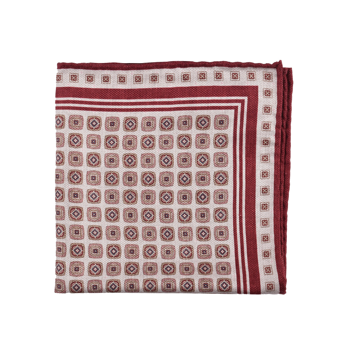 BRUNELLO CUCINELLI MEN'S PANAMA BARBERA DENIM SILK POCKET SQUARE