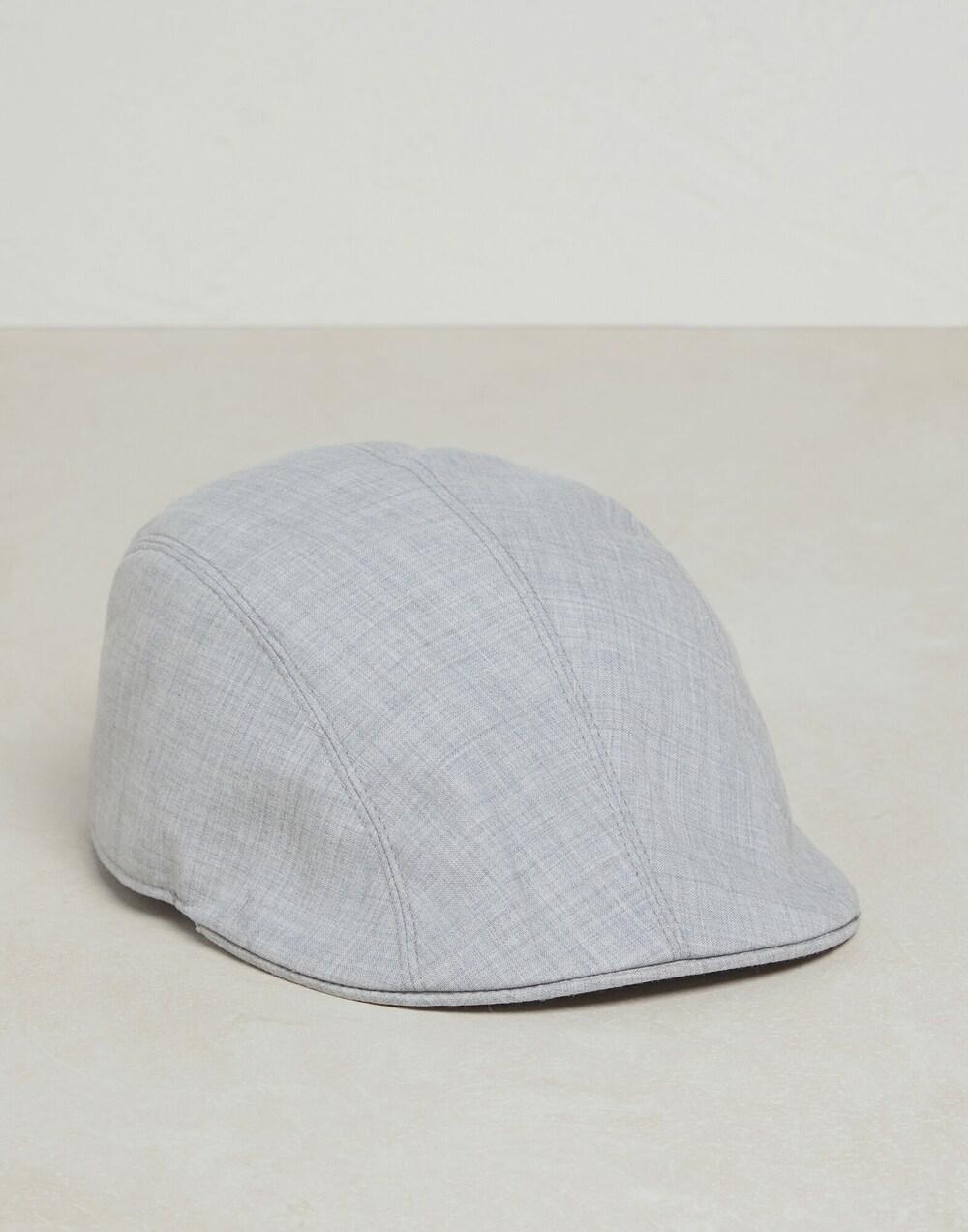 BRUNELLO CUCINELLI MEN'S PEARL WOOL FLAT CAP HAT