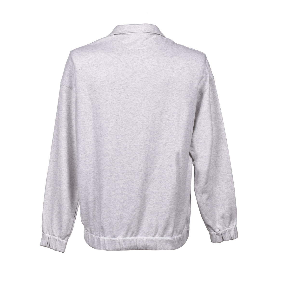 BRUNELLO CUCINELLI MEN'S LIGHT GREY QUARTER ZIP JACKET