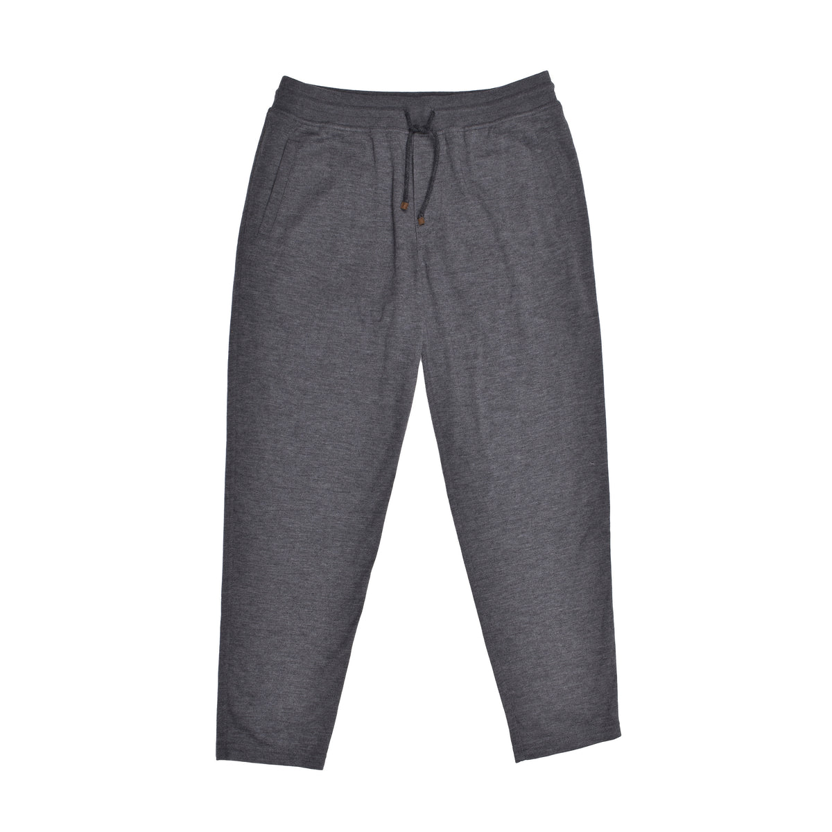 BRUNELLO CUCINELLI MEN'S DARK GREY CASHMERE SWEATPANTS