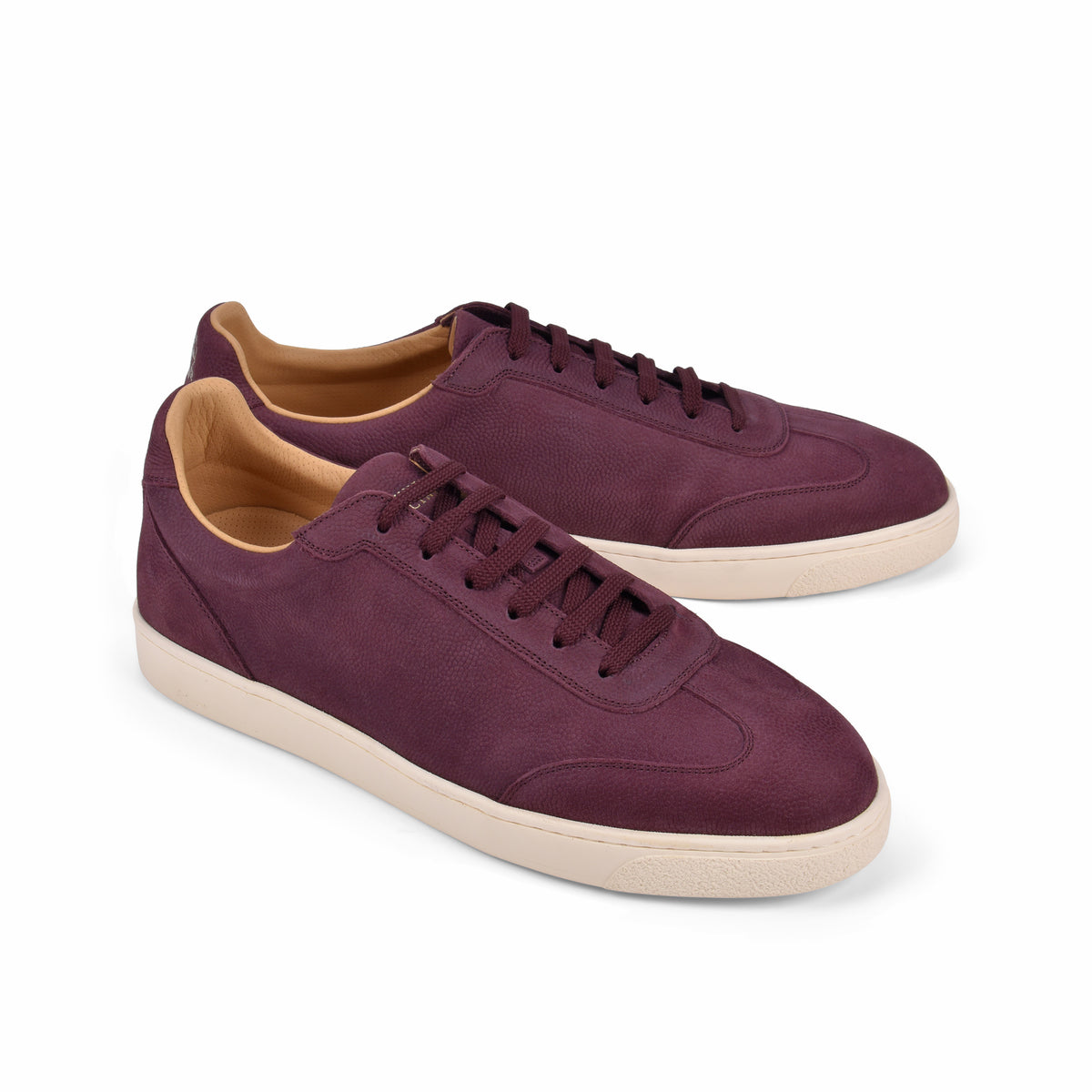 BRUNELLO CUCINELLI MEN'S AUBERGINE LOW TOP CASUAL SNEAKER