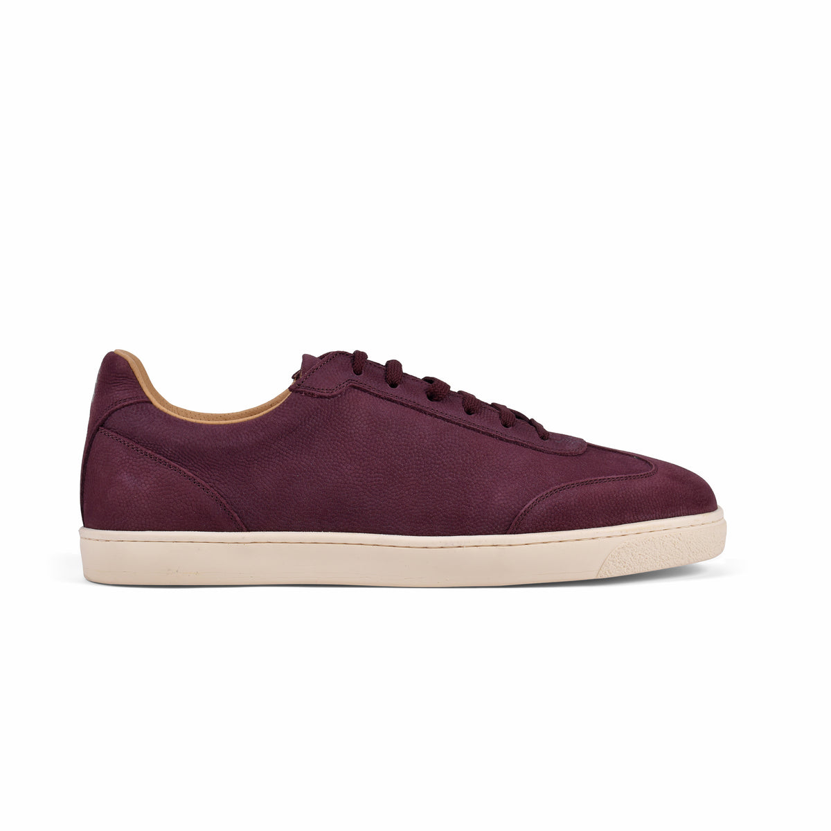 BRUNELLO CUCINELLI MEN'S AUBERGINE LOW TOP CASUAL SNEAKER