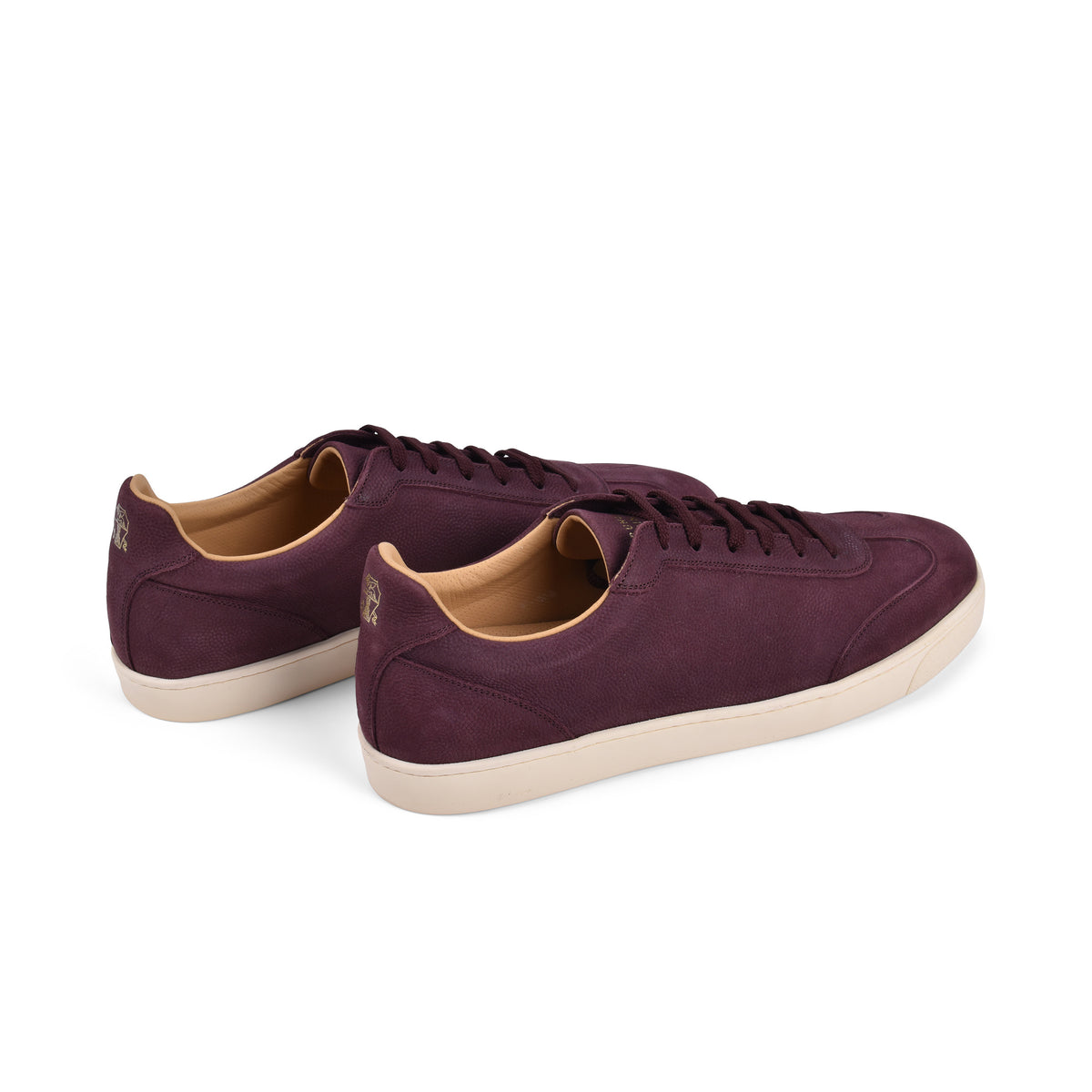 BRUNELLO CUCINELLI MEN'S AUBERGINE LOW TOP CASUAL SNEAKER