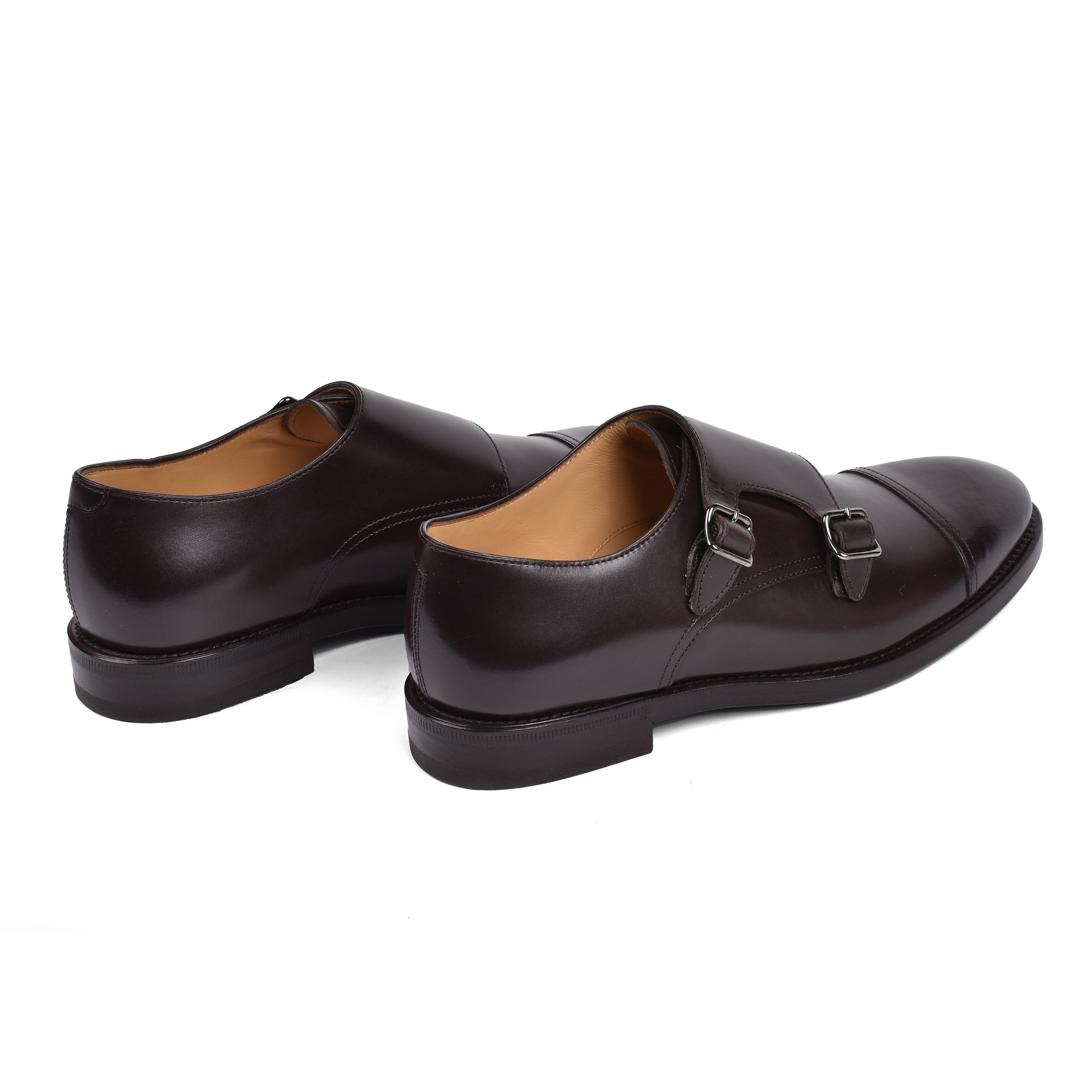 BRUNELLO CUCINELLI MEN'S 100% CALF LEATHER DOUBLE STRAP MONK SHOE NEW
