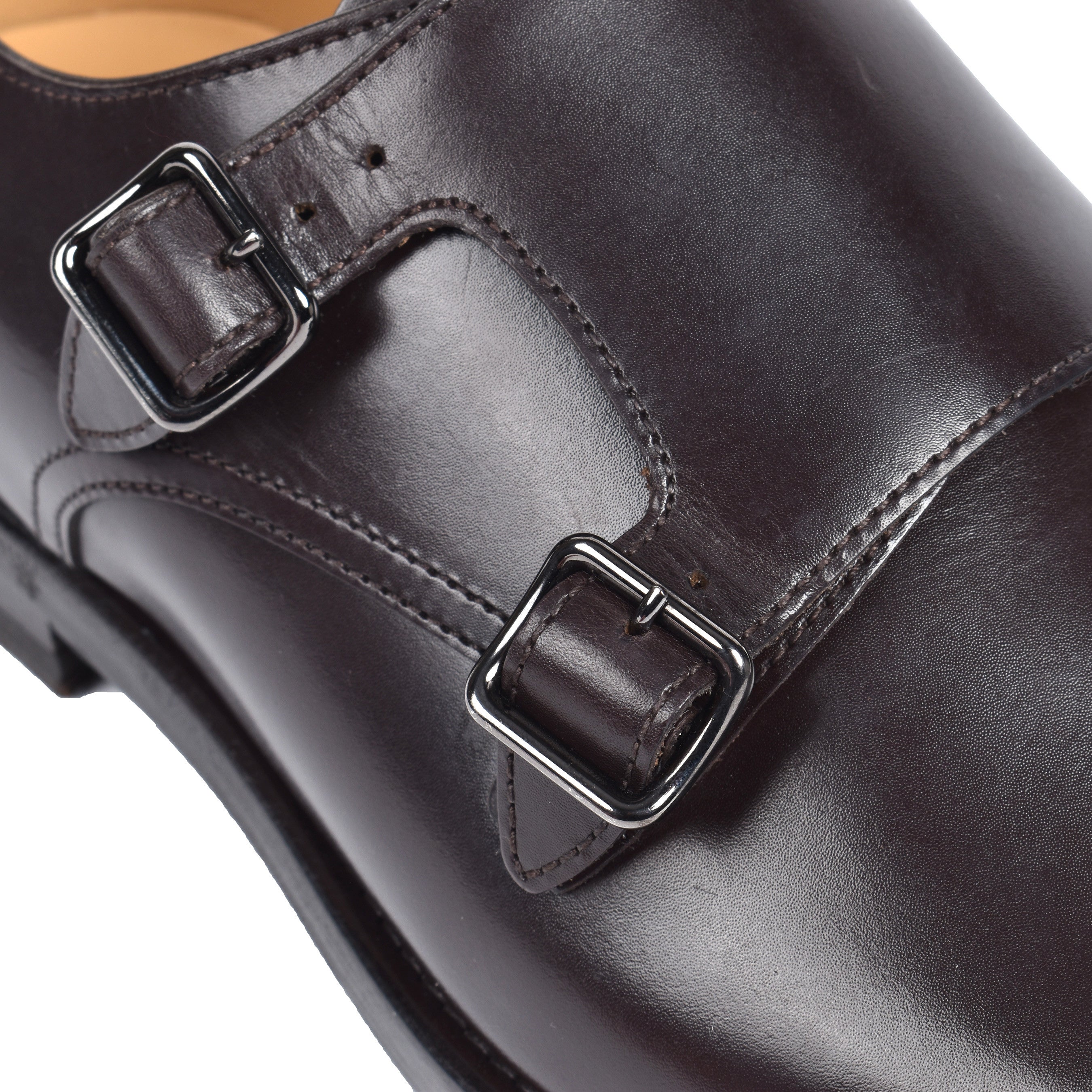 BRUNELLO CUCINELLI MEN'S 100% CALF LEATHER DOUBLE STRAP MONK SHOE NEW