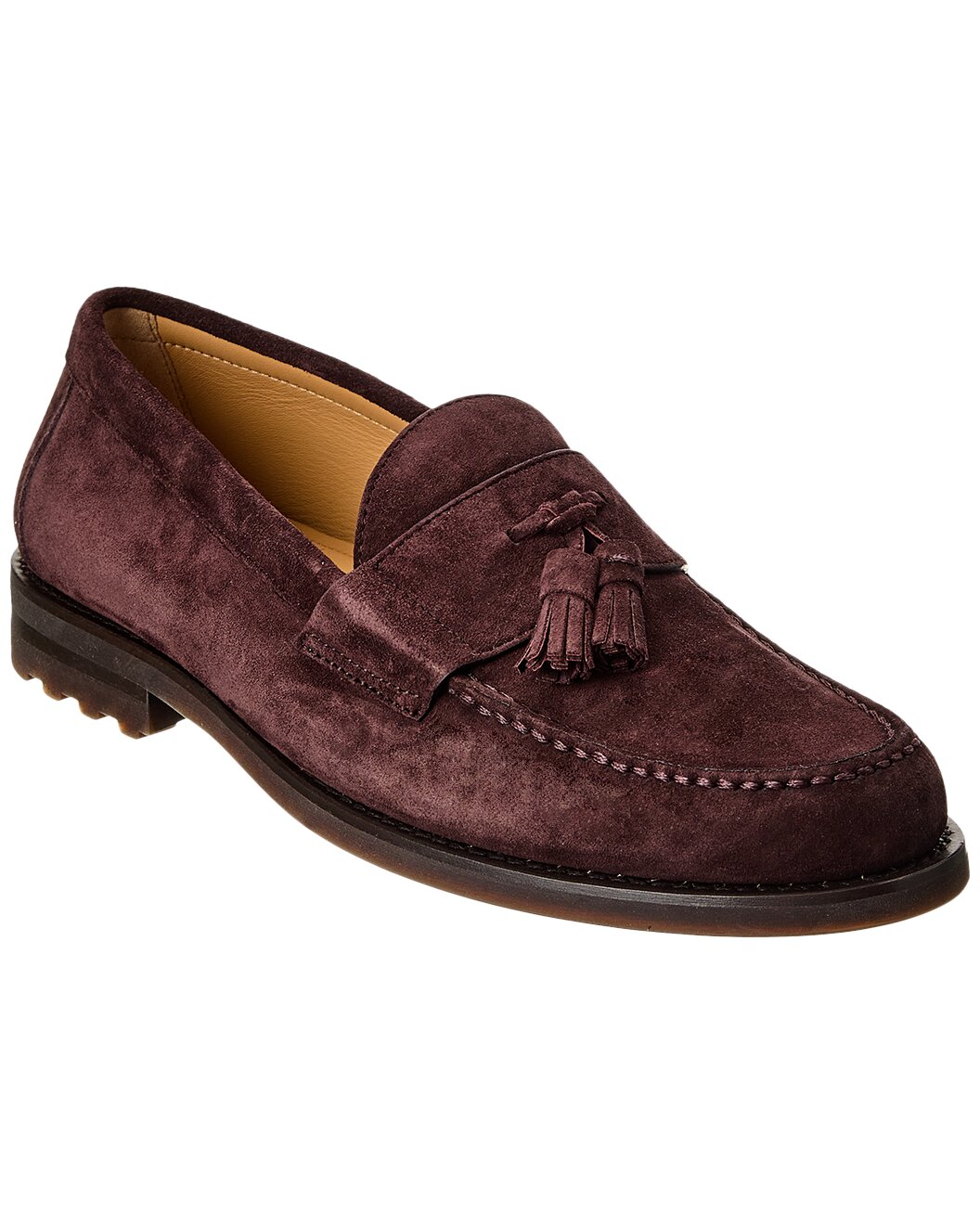 BRUNELLO CUCINELLI MEN'S AMARONE SUEDE TASSEL LOAFER