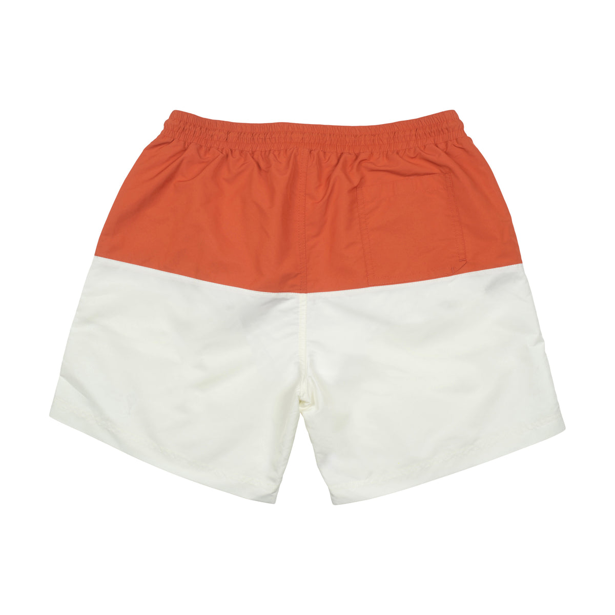 BRUNELLO CUCINELLI MEN'S PAPAYA TWO-TONE SWIM SHORTS