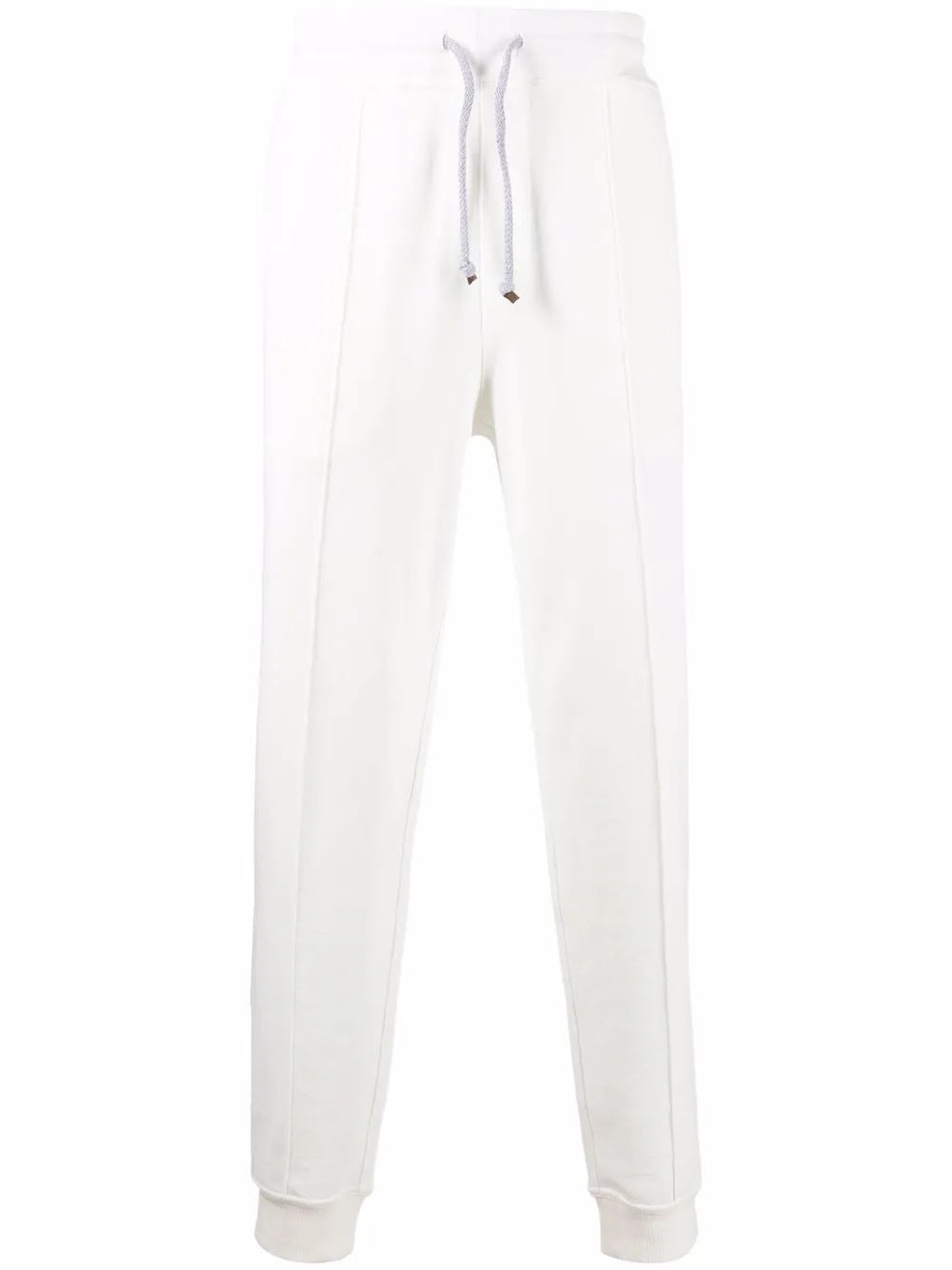 BRUNELLO CUCINELLI MEN'S OFF WHITE COTTON JOGGER PANTS