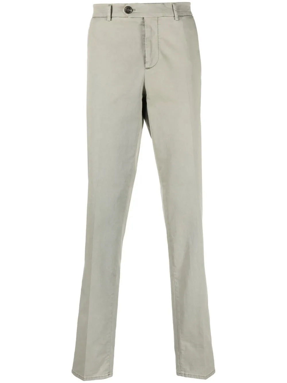 BRUNELLO CUCINELLI MEN'S BEIGE TAILORED TROUSERS