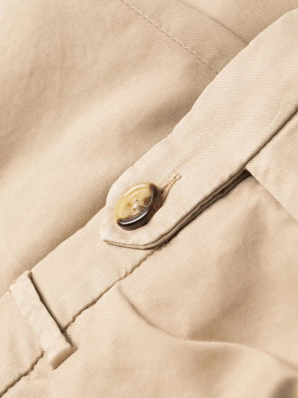 BRUNELLO CUCINELLI MEN'S BEIGE STRAIGHT LEG TROUSERS