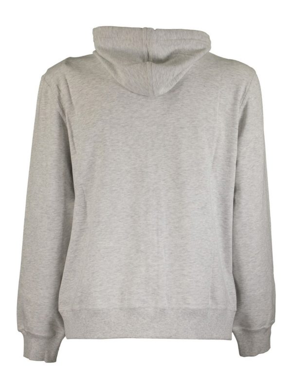 BRUNELLO CUCINELLI MEN'S LIGHT GREY ZIP HOODIE JACKET
