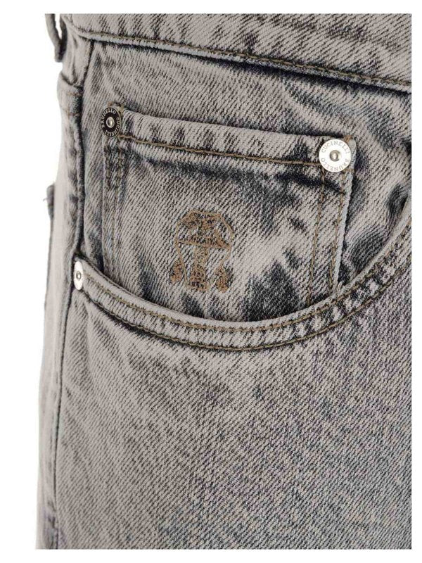 BRUNELLO CUCINELLI MEN'S STONEWASHED DENIM JEANS