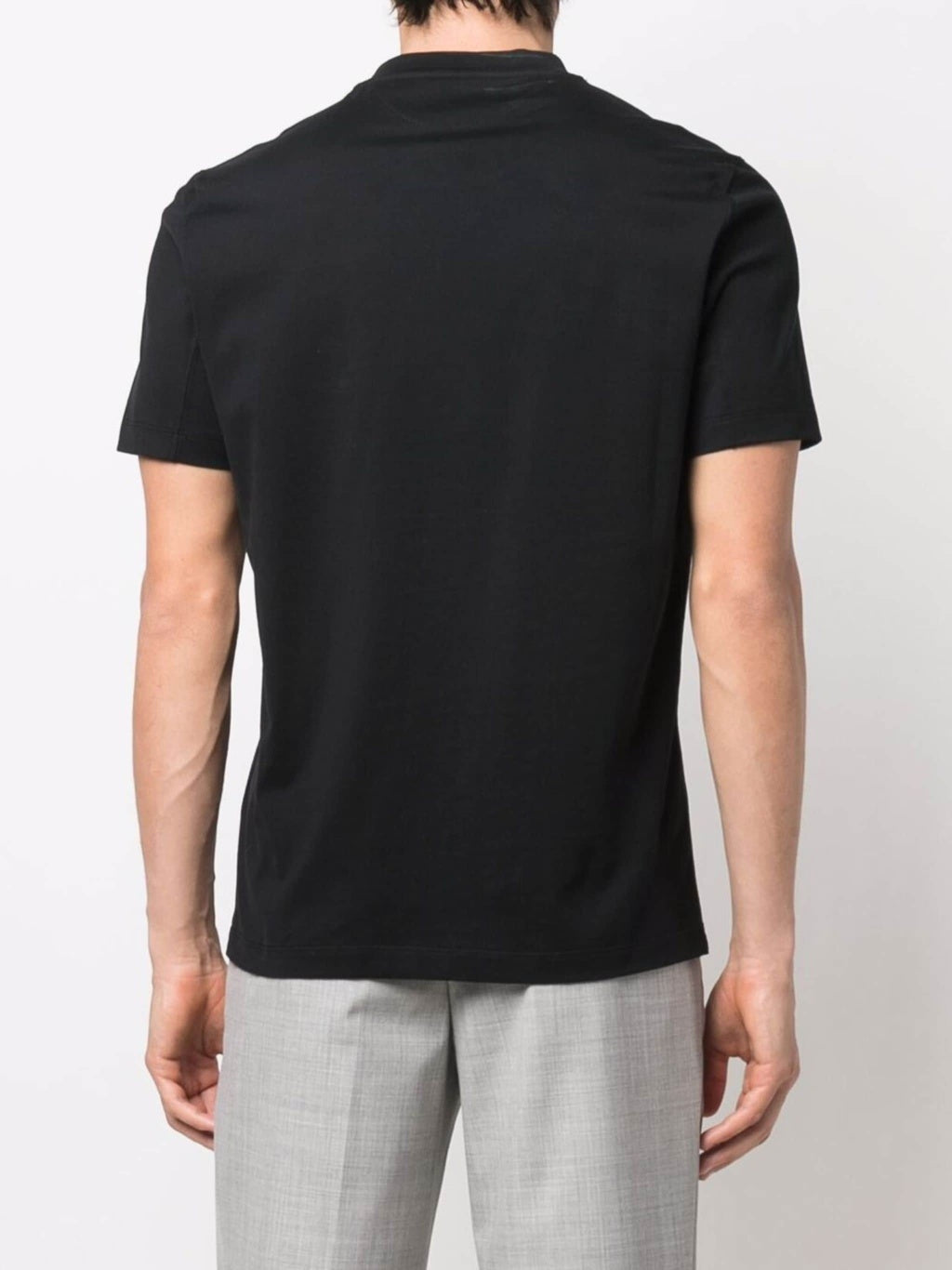 BRUNELLO CUCINELLI MEN'S BLACK CLASSIC FIT SHIRT