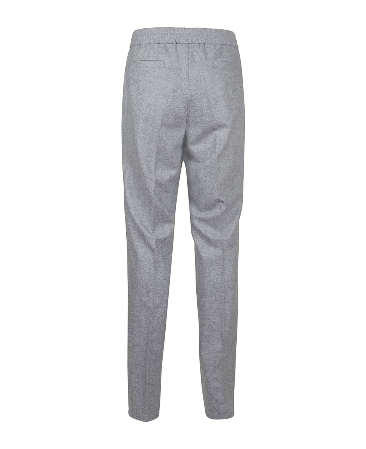 BRUNELLO CUCINELLI MEN'S LIGHT GREY TAILORED TROUSERS