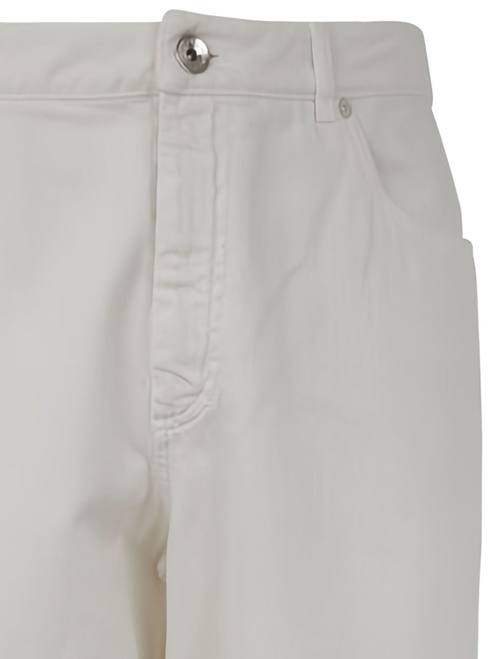 BRUNELLO CUCINELLI MEN'S OFF-WHITE STRAIGHT-LEG TROUSERS