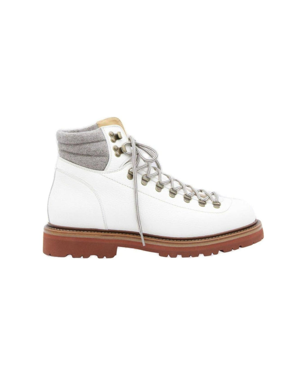 BRUNELLO CUCINELLI MEN'S PANAMA LEATHER HIKING BOOT