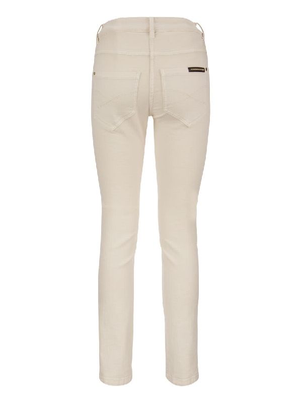 BRUNELLO CUCINELLI WOMEN'S MOONLIGHT SLIM COTTON STRETCH TROUSERS