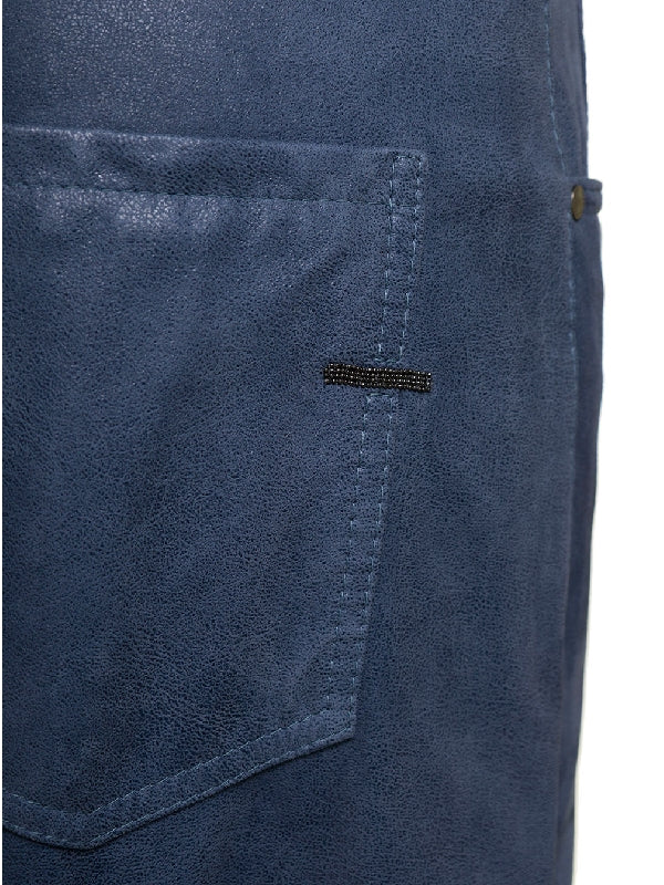 BRUNELLO CUCINELLI WOMEN'S MARLIN LEATHER PANTS