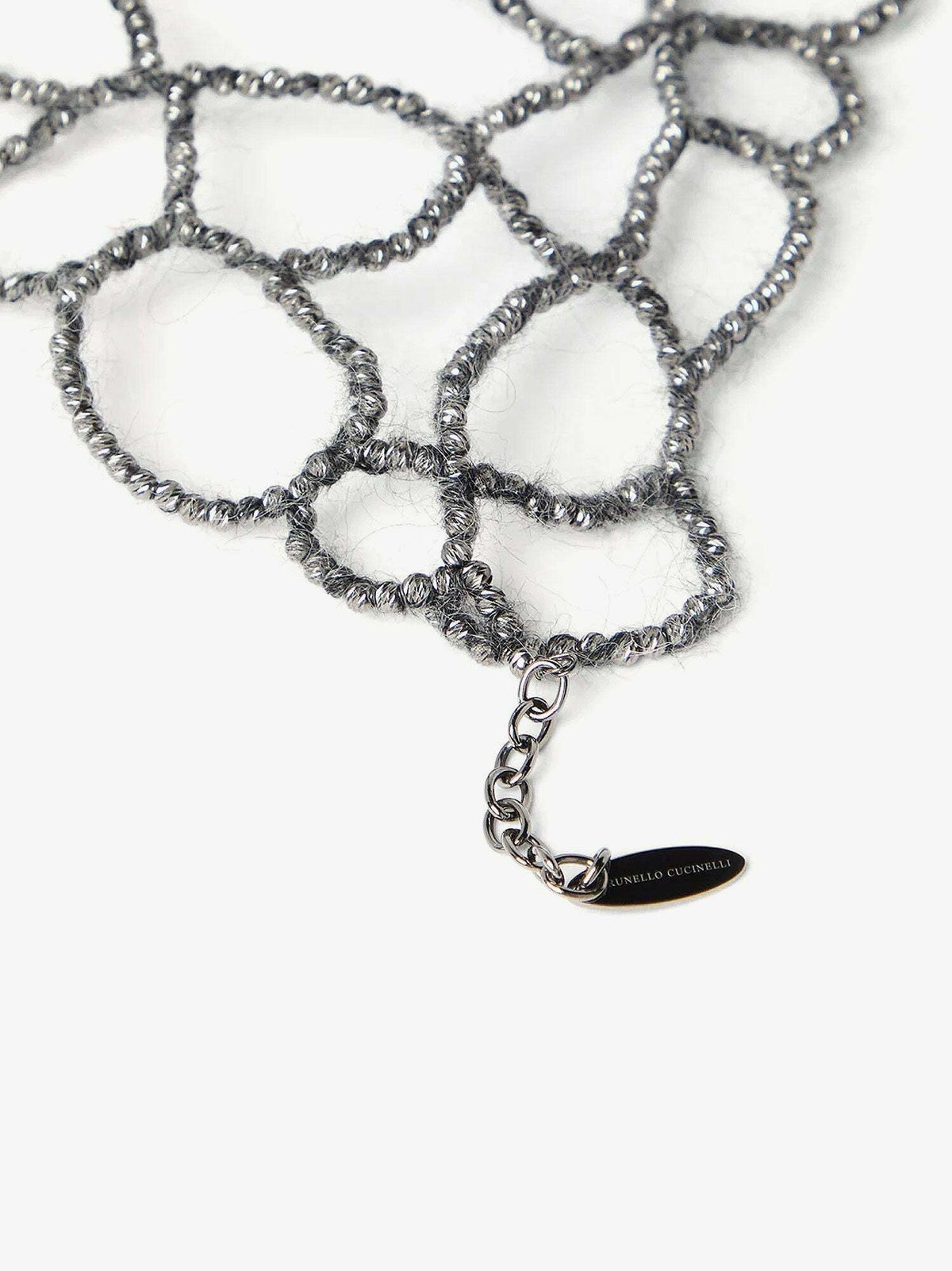 BRUNELLO CUCINELLI WOMEN'S SILVER WOVEN CHAIN NECKLACE