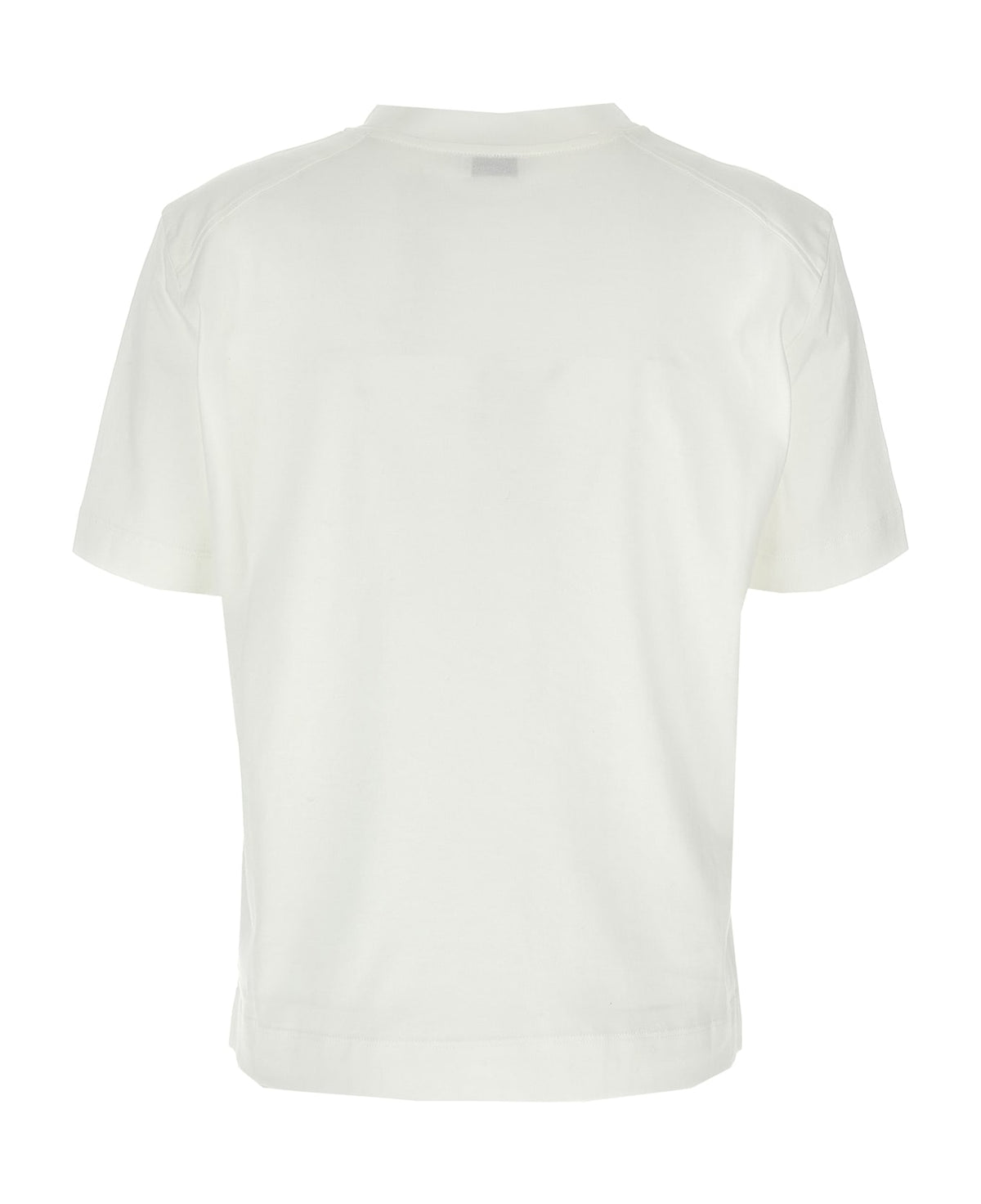 BRUNELLO CUCINELLI WOMEN'S WHITE COTTON SHORT SLEEVE SHIRT
