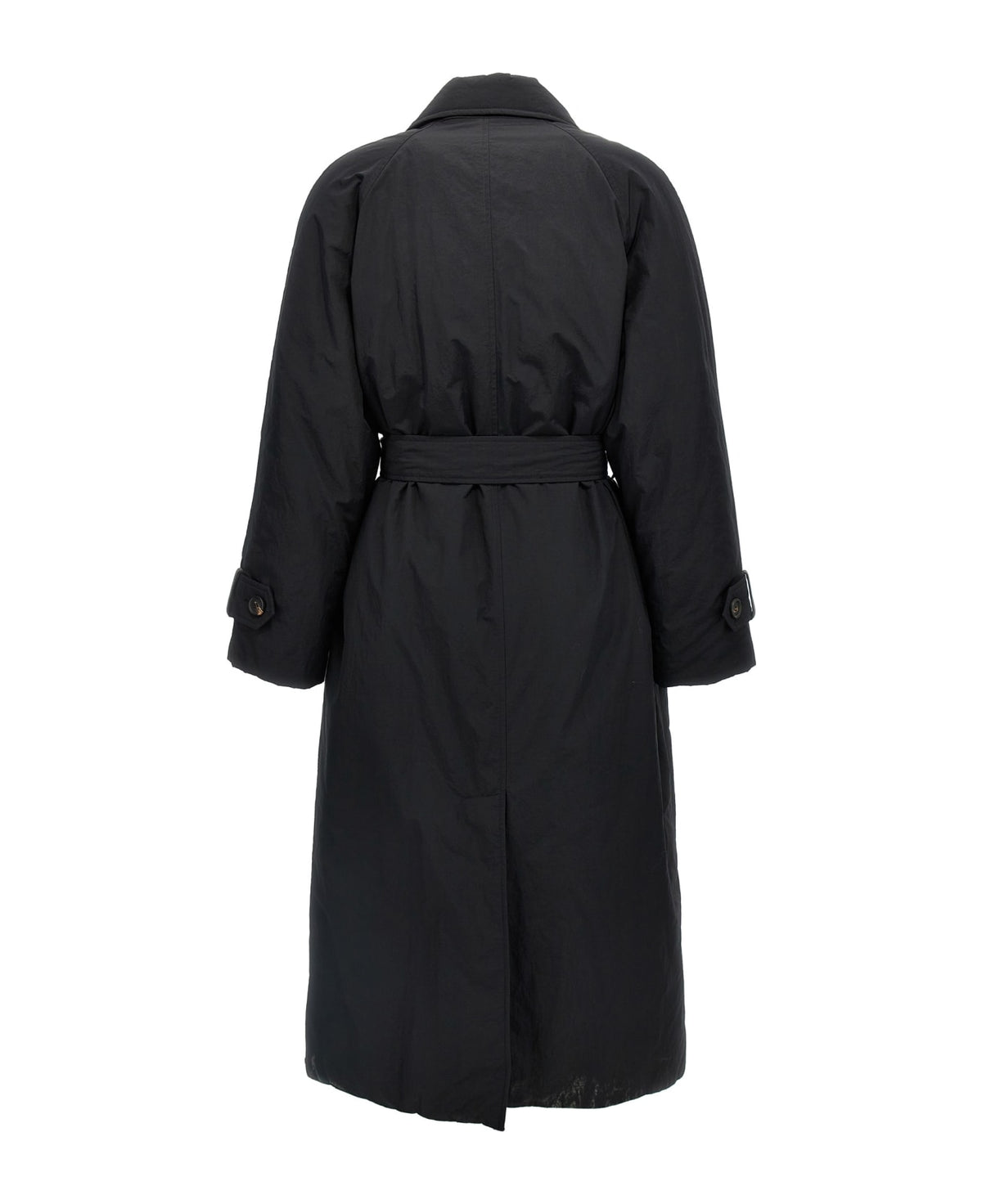 BRUNELLO CUCINELLI WOMEN'S BLACK BELTED LONG JACKET