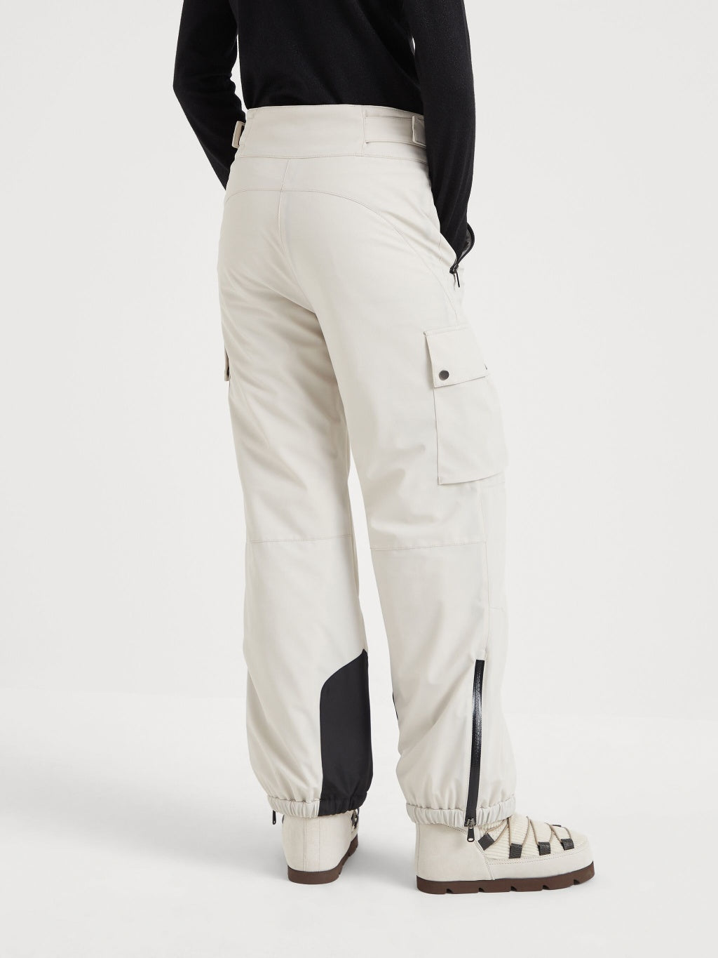 BRUNELLO CUCINELLI WOMEN'S STUCCO CARGO SKI TROUSERS