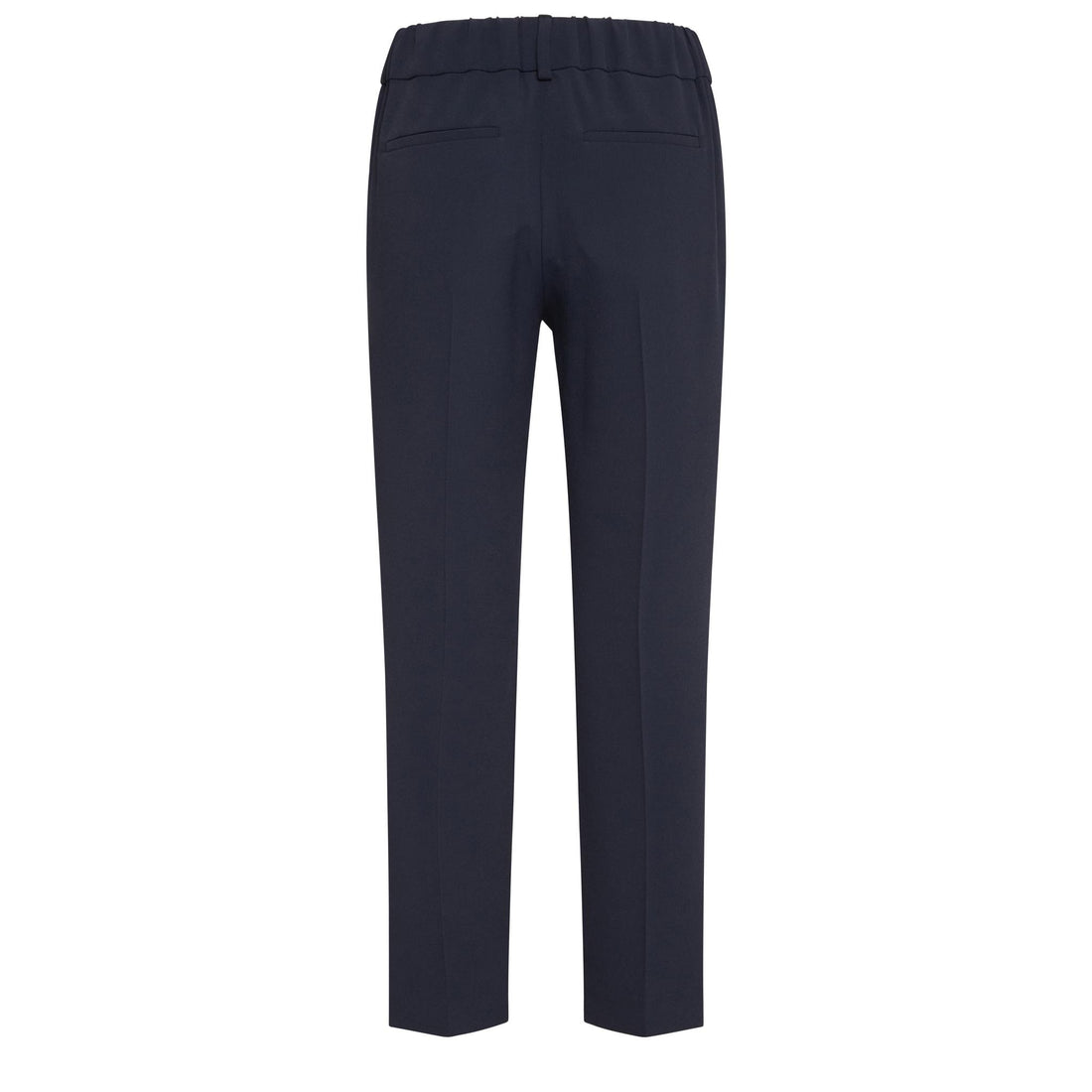 BRUNELLO CUCINELLI WOMEN'S NAVY TAILORED TROUSERS WITH PLEATS