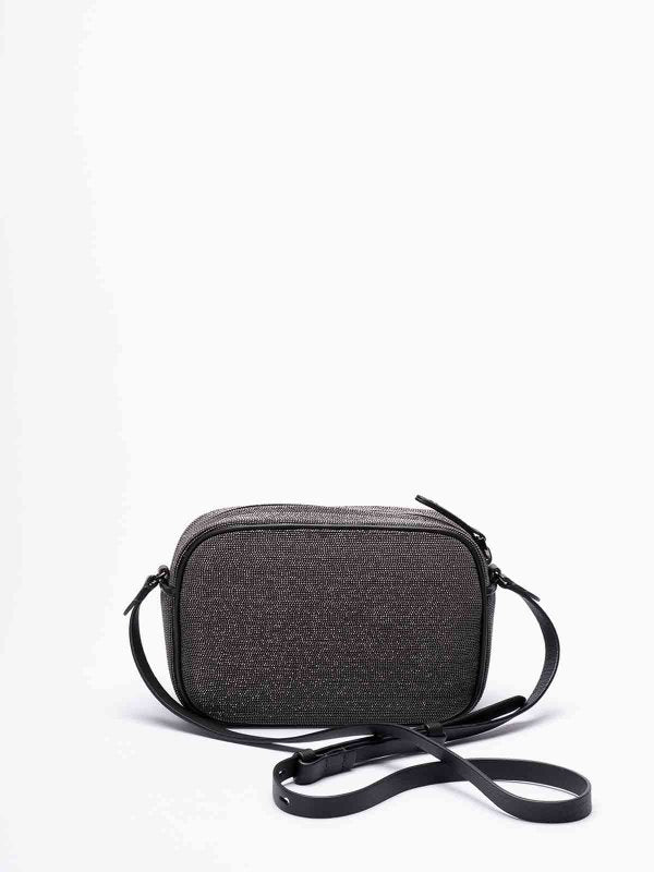 BRUNELLO CUCINELLI WOMEN'S BLACK LEATHER BEADED BAG