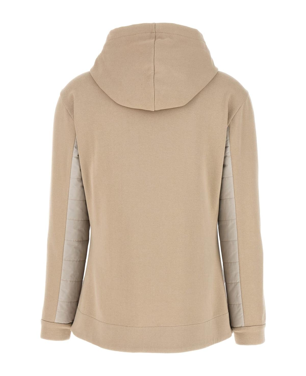 BRUNELLO CUCINELLI WOMEN'S TALC COTTON ZIP HOODIE