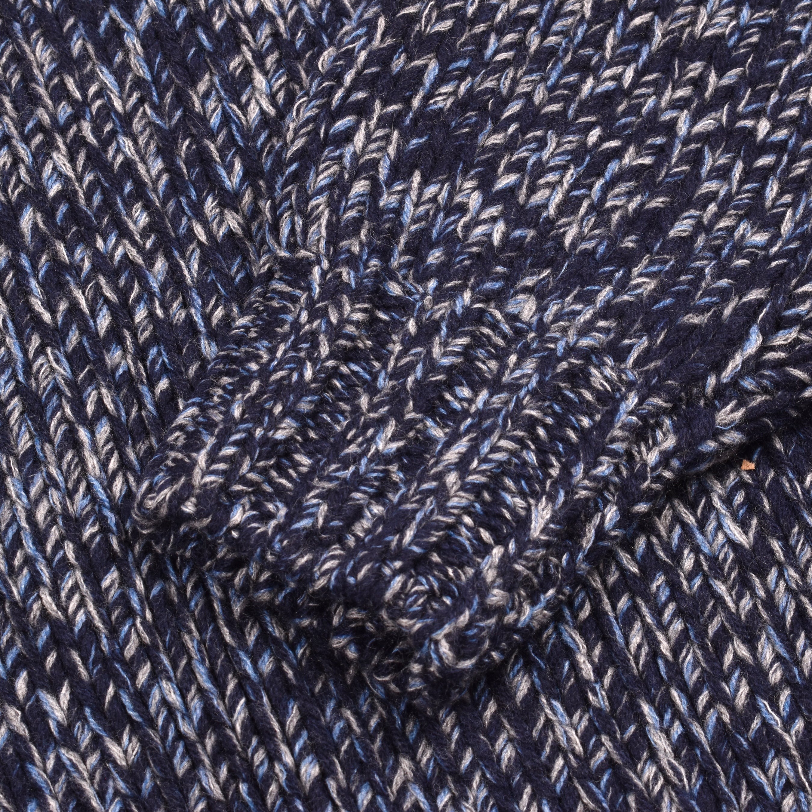 BRUNELLO CUCINELLI MEN'S BLUE CASHMERE BLEND TURTLENECK SWEATER