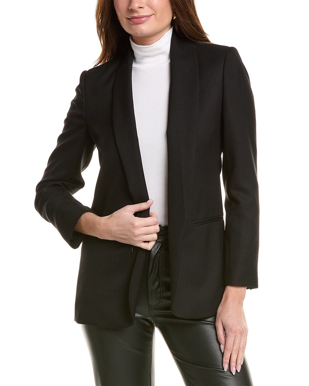 BRUNELLO CUCINELLI WOMEN'S BLACK TAILORED BLAZER
