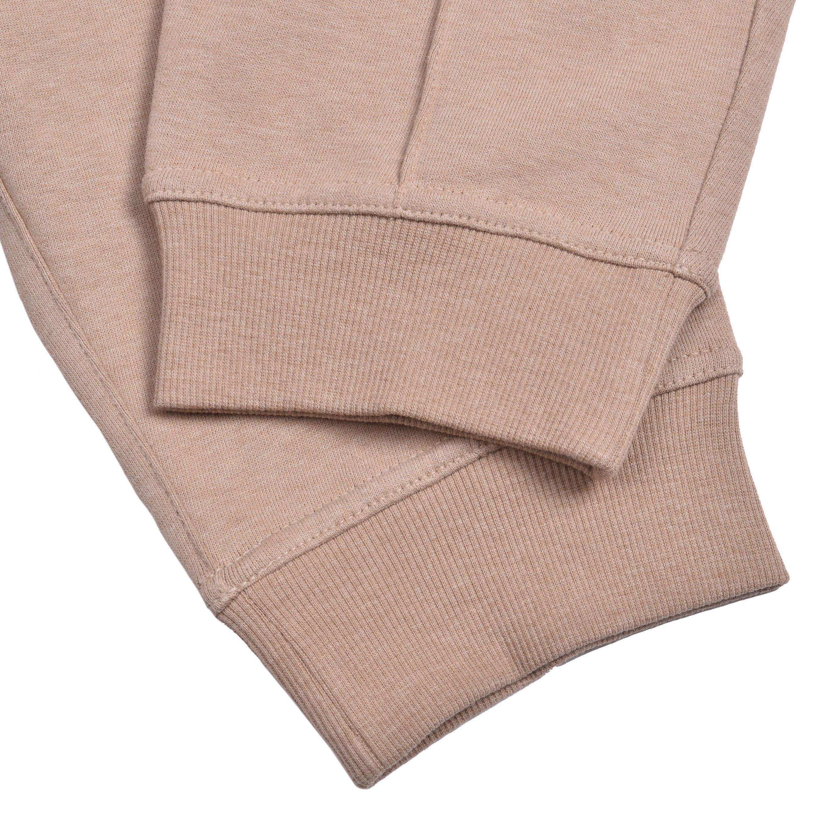 BRUNELLO CUCINELLI MEN'S BEIGE TAILORED SWEATPANTS WITH DRAWSTRING
