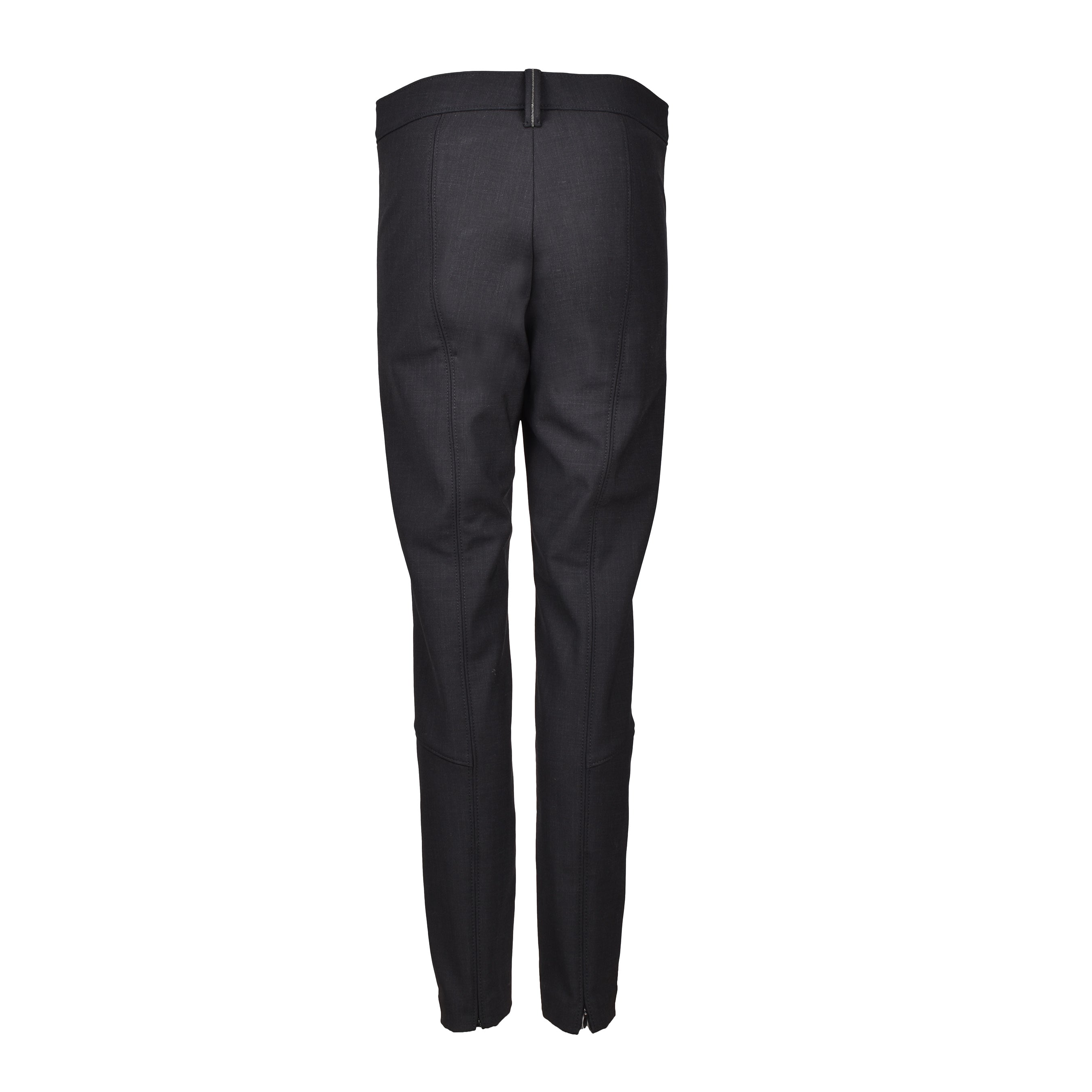 BRUNELLO CUCINELLI WOMEN'S GUNPOWDER VIRGIN WOOL TAILORED TROUSERS