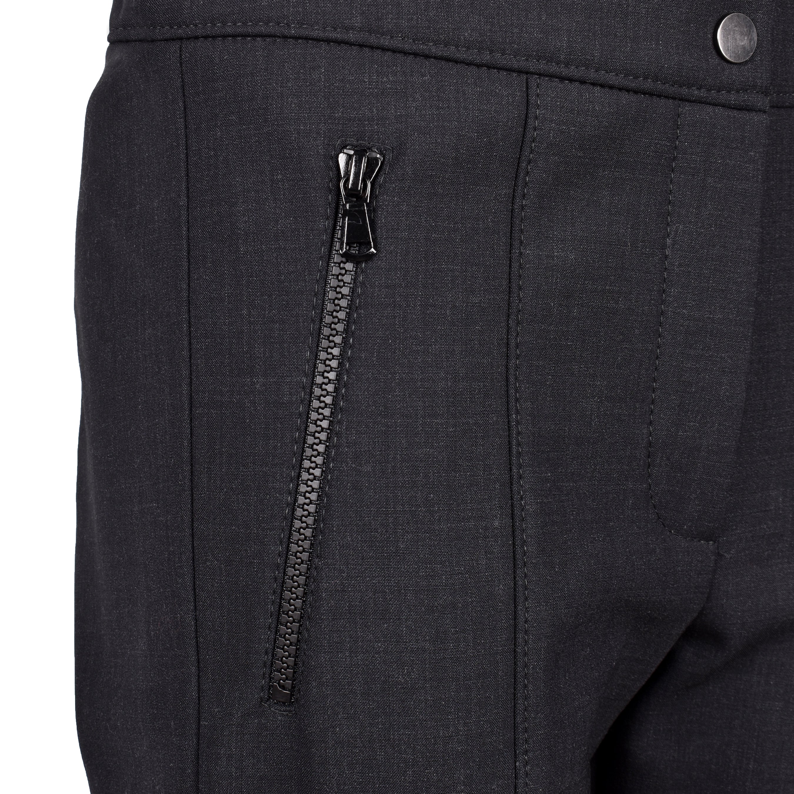 BRUNELLO CUCINELLI WOMEN'S GUNPOWDER VIRGIN WOOL TAILORED TROUSERS