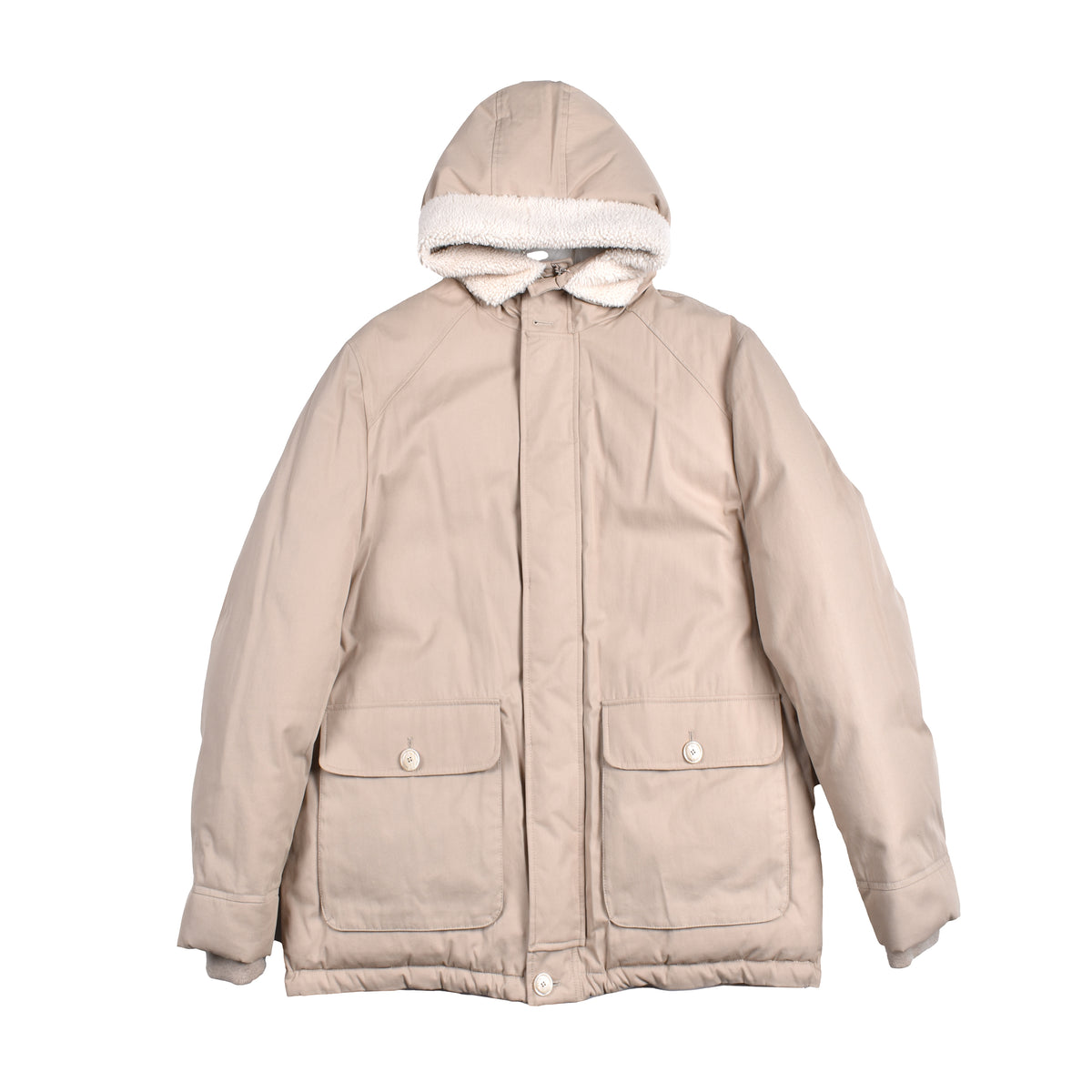 BRUNELLO CUCINELLI MEN'S SAND QUILTED PARKA JACKET