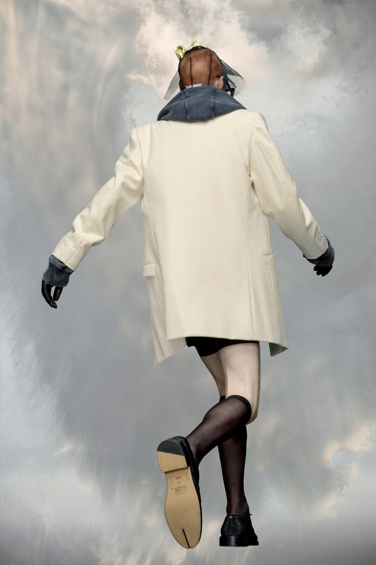 MAISON MARGIELA MEN'S OFF-WHITE TAILORED JACKET