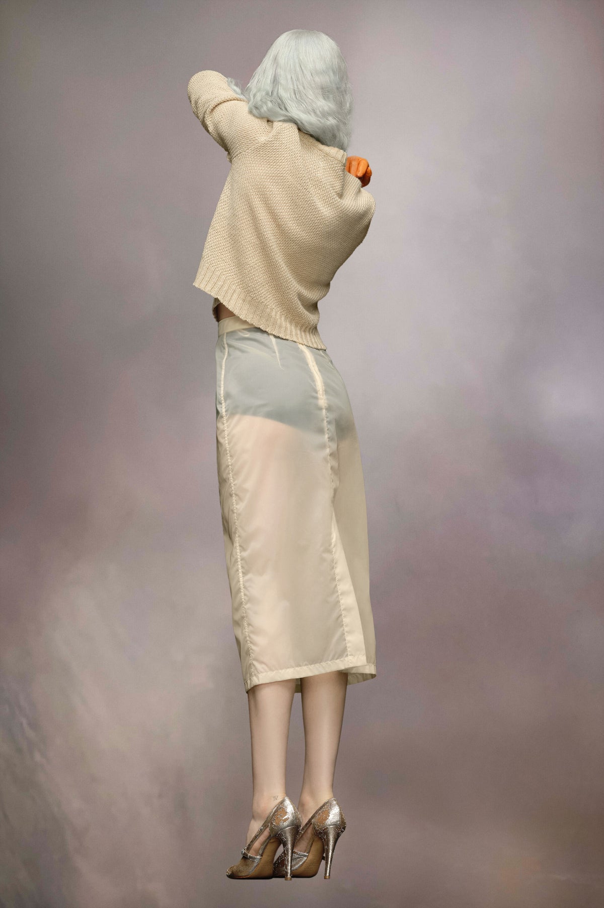 MAISON MARGIELA WOMEN'S BUTTER MIDI SKIRT