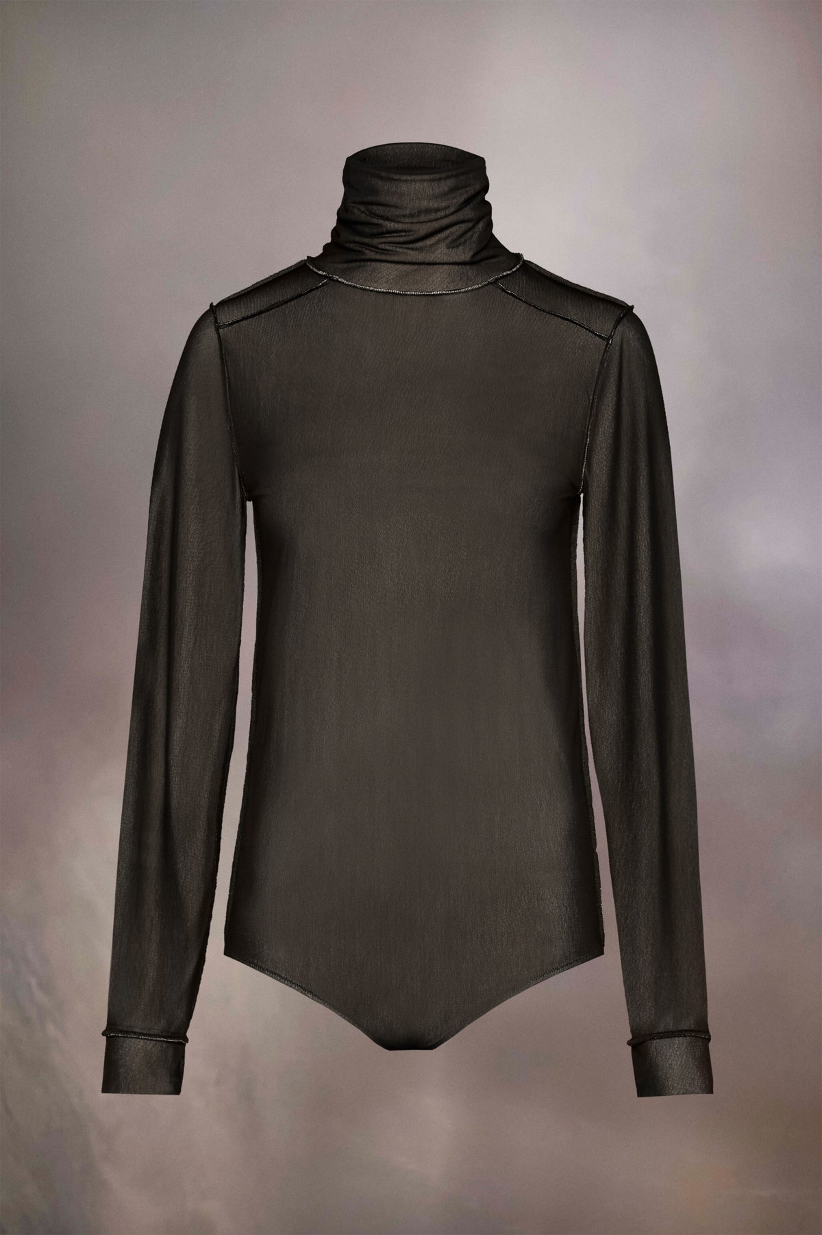 MAISON MARGIELA WOMEN'S BLACK TURTLENECK BODYSUIT
