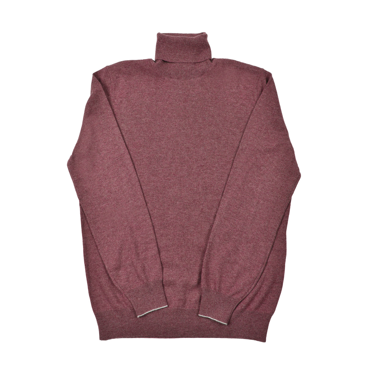 BRUNELLO CUCINELLI MEN'S DUSTY PINK CASHMERE SWEATER