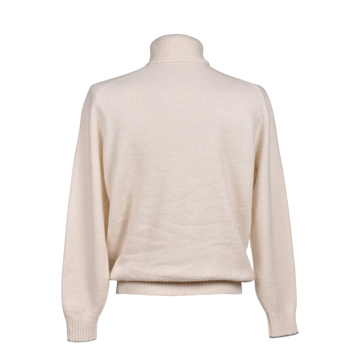 BRUNELLO CUCINELLI MEN'S OFF WHITE WOOL SWEATER