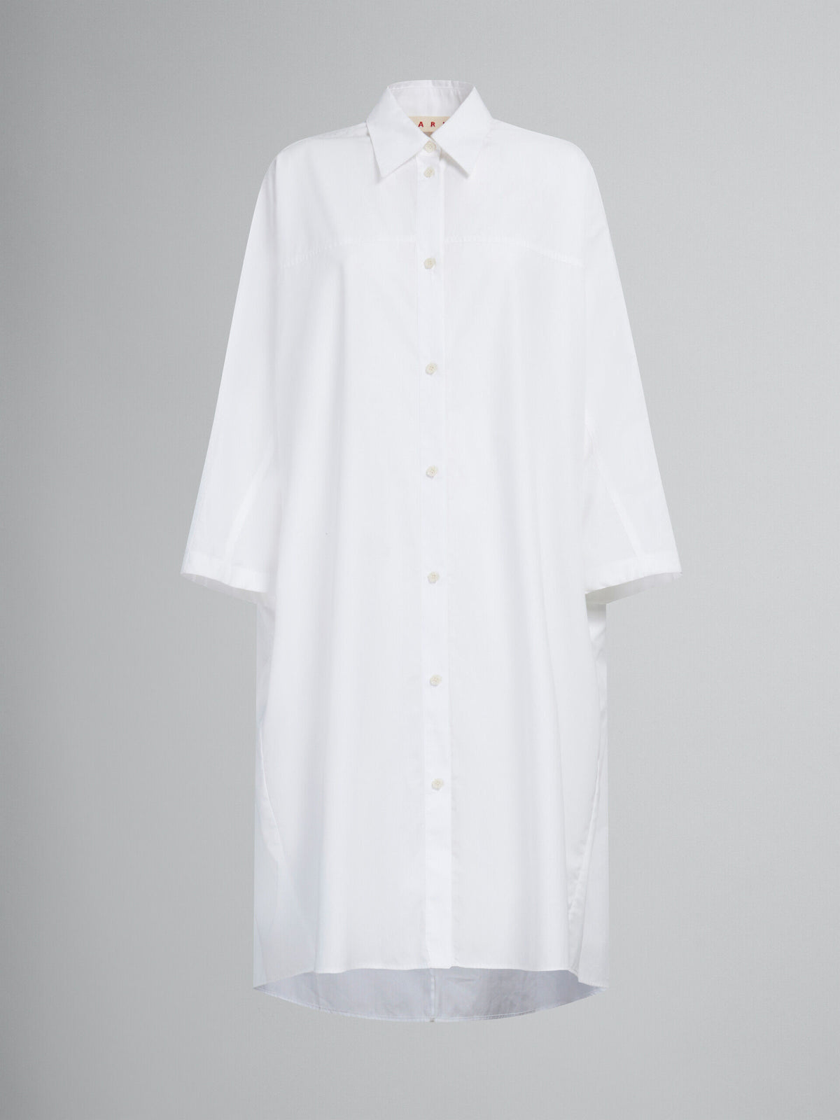 MARNI WOMEN'S WHITE OVERSIZED SHIRT DRESS