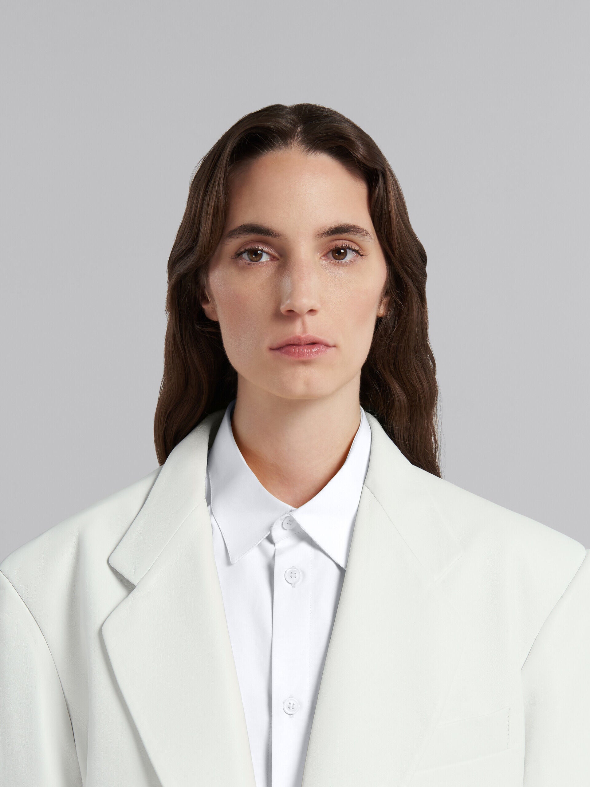 MARNI WOMEN'S LILY WHITE TAILORED BLAZER