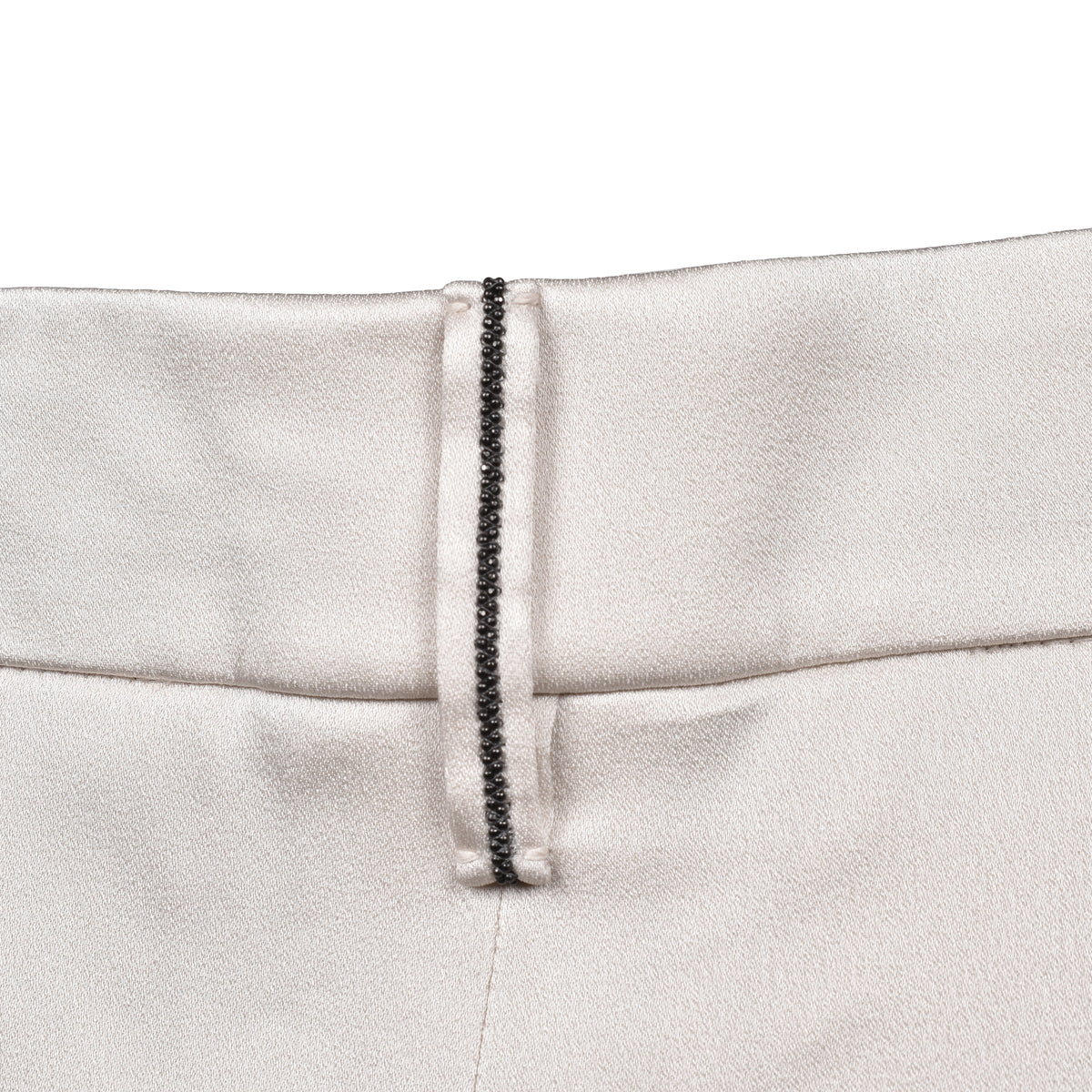 BRUNELLO CUCINELLI WOMEN'S CREAM TAILORED TROUSERS