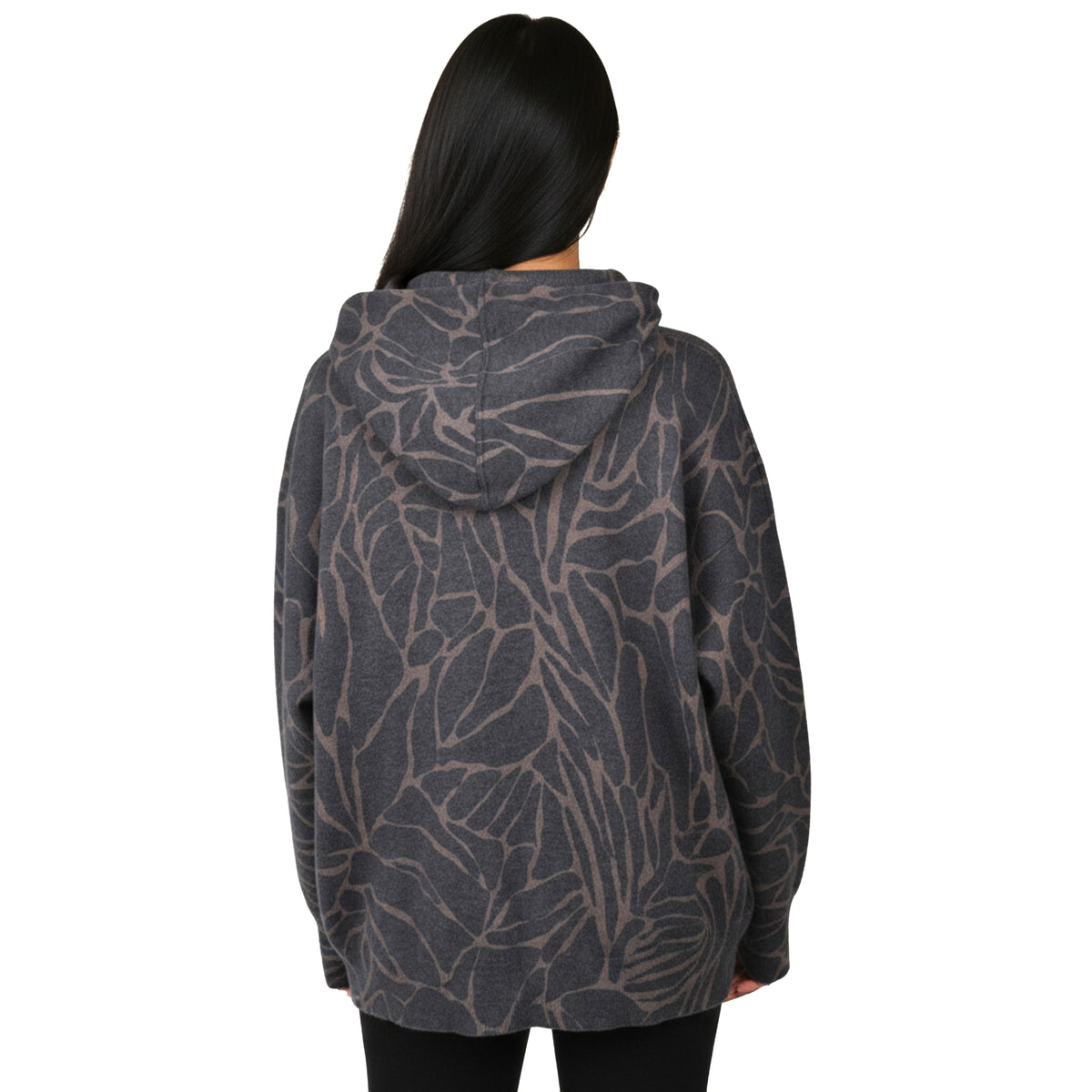 BRUNELLO CUCINELLI WOMEN'S BLACK CASHMERE BLEND HOODIE